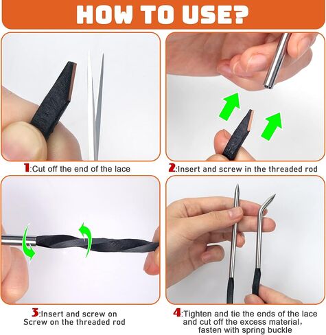 مجموعة من 8 قطع من قفازات البيسبول والكرة اللينة، 4 قطع من الأربطة الجلدية|2 قفل للقفازات|2 إبرة لربط القفازات in Kuwait