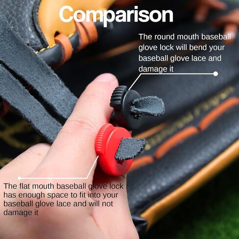 Fanslgeolsy Glove Locks Baseball 15 Pack, Glove Baseball Laces Lock is Sturdy, No Knot Required, Glove Locks has Match with You to Show Individuality in Saudi Arabia