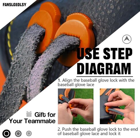 Fanslgeolsy Glove Locks Baseball 15 Pack, Glove Baseball Laces Lock is Sturdy, No Knot Required, Glove Locks has Match with You to Show Individuality in Saudi Arabia