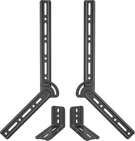 USX MOUNT Sound Bar Mount Under TV, Adjustable Angle Soundbar Mount, Flexible Sound Bar Shelf, Max Load 22 Lbs, Soundbar Mount with L-Shaped Hooks for TV Bottom Hole in Saudi Arabia