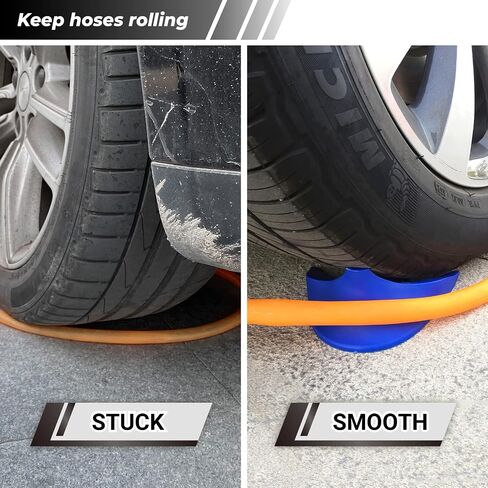 HOXWELL Hose Guide for Car Wash Tool, Heavy Duty Plastic Wash Hose for Car Detailer, Prevent Hose Stucking Under Wheels (4 PCS Red) in Saudi Arabia