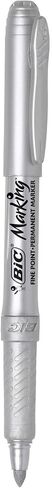 BIC Intensity Metallic Permanent Marker, Fine Point, Assorted Metallic Colors, Box of 12 Permanent Markers in Saudi Arabia