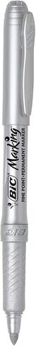 BIC Intensity Metallic Permanent Marker, Fine Point, Assorted Metallic Colors, Box of 12 Permanent Markers in Saudi Arabia