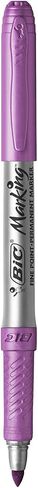 BIC Intensity Metallic Permanent Marker, Fine Point, Assorted Metallic Colors, Box of 12 Permanent Markers in Saudi Arabia