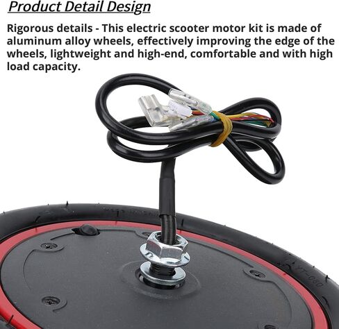 محرك محور سكوتر 350 وات 36 فولت، 8.5 بوصة مقاوم للماء طقم تحويل محرك عجلة سكوتر كهربائي مع إطارات هوائية، متوافق مع الدراجات البخارية الكهربائية M365/M365 PRO/M365 PRO2 in Kuwait