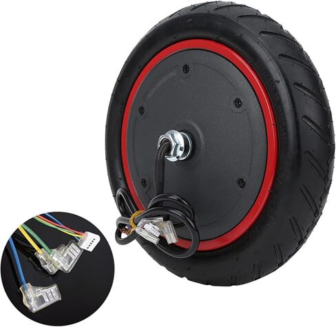 محرك محور سكوتر 350 وات 36 فولت، 8.5 بوصة مقاوم للماء طقم تحويل محرك عجلة سكوتر كهربائي مع إطارات هوائية، متوافق مع الدراجات البخارية الكهربائية M365/M365 PRO/M365 PRO2 in Kuwait