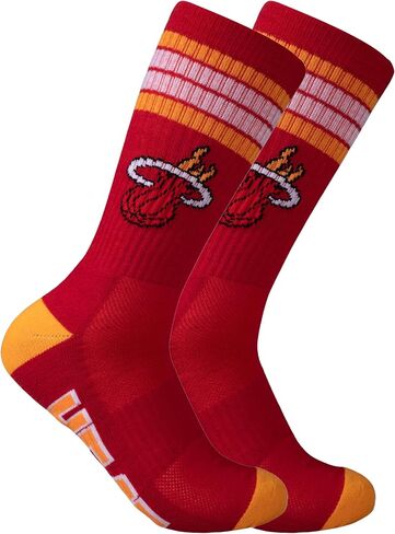 Ultra Game NBA Men's Athletic Cushioned Secure Fit Team Crew Socks - 3 Pack in Saudi Arabia