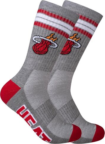 Ultra Game NBA Men's Athletic Cushioned Secure Fit Team Crew Socks - 3 Pack in Saudi Arabia