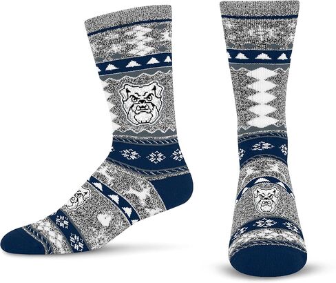 For Bare Feet Ugly Holiday Sweater Crew Sock NCAA in Saudi Arabia