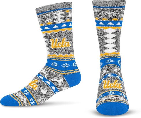 For Bare Feet Ugly Holiday Sweater Crew Sock NCAA in Saudi Arabia