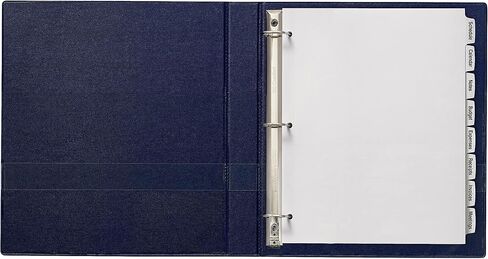 Avery 14433 Easy Peel White Label Tab Dividers 8-Tab 4/PK White in Saudi Arabia