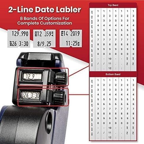 Perco Pro 2 Line Price Gun Labeler Kit - Includes 2 Line Pricing Gun, 10,500 Plain White Labels, and Preloaded Inker in Saudi Arabia