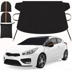 WYTAOHZL Windshield Cover for Ice and Snow 600D Windshield Snow Cover with Side Mirror Cover Winter Windshield Cover for Cars SUVs Trucks Windshield Ice Cover Protection from Snow Frost(68.9"x42.13")