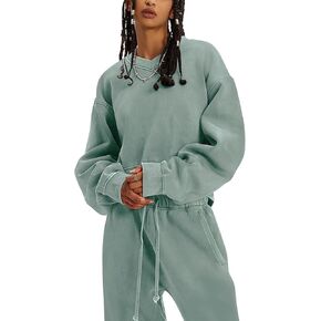 PEHMEA Women 2 Piece Outfits Long Sleeve Pullover Sweatshirt and Jogger Pants Sets Sweatsuit Tracksuit