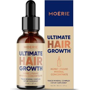 Moerie Fulvic Acid & Humic Acid Trace Mineral Drops - 77 Trace Minerals, 18 Amino Acids, 5 Vitamins - Fulvic Humic Mineral Blend - Liquid Minerals Supplements - 2fl oz