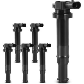 YHTAUTO Set of 6 Ignition Coil Pack Replacement for Kia Optima 2006 & Hyundai Santa Fe 2007-2009 2.7L V6