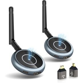 Wireless HDMI Transmitter and 3 Receivers, Wirelessly Simultaneous Expansion of Multiple Televisions,5G 1080P@ 60HZ HDMI Extender,Plug and Play- Stream Video Audio for PC/Laptop/TVs