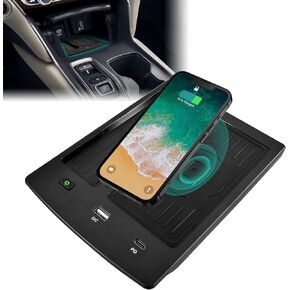 KEWISAUTO Wireless Charger for Honda Accord 2018 2019 2020 2021 2022 Accessories, Fast Charging Charger USB-A USB-C Wireless Charger, Phone Pad Charger