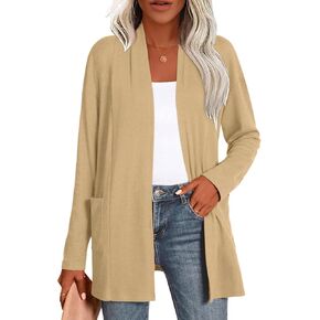Anymiss Womens Lightweight Cardigan Sweaters with Pocket Long Sleeve Plus Size Cardigan in Kuwait
