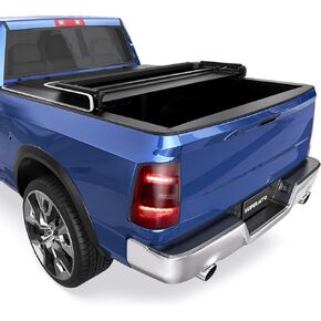 Roll-Up Soft Vinyl Truck Bed Tonneau Cover Fleetside Compatible with 2003-2024 Ram 2500 3500(No RamBox) On Top (8 FT Feed Bed) Bed Cover