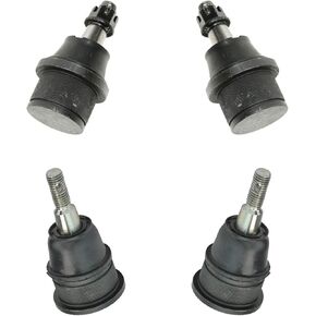 TRQ Front Ball Joint Set Compatible with 2003-2019 Chevrolet Express 2500 Express 3500 2009-2017 Express 4500 GMC Savana 2500 Savana 3500 Savana 4500
