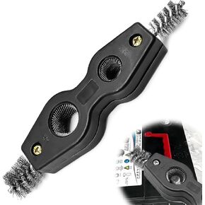 4 in 1 Car Battery Cleaning Brush,Anti-Corrosion Battery Terminals,Copper Pipes Cleaner Brush Tool,Universal for Automotive and Marine for Plumbing Installation Soldering Brazing