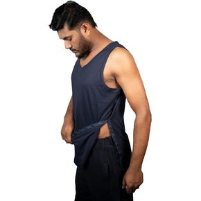 Post Surgery Shoulder Recovery Tearaway Snap Open Tank Top | Easy Access Post-Op Care | Premium Cotton Blend