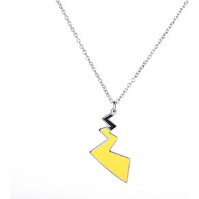 Toys Pika Tail Lightning Necklace For Men Stainless Steel Pendant