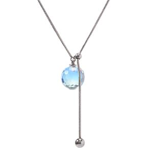 Disco Ball Crystal Necklace for Women Colourful Pandent Fashion Jewelry Gift for Her