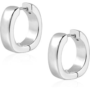 925 Sterling Silver Earrings Small Chunky Hoop Earrings for Women Trendy Huggie Hoop Earrings 14K Gold Plated Hypoallergenic Earrings Small Thick Huggie Hoops Earrings in Kuwait