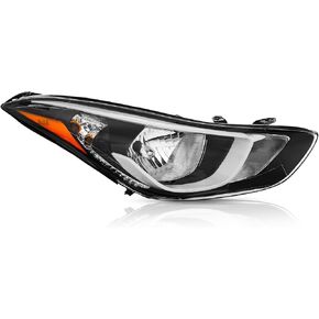 TODO Headlight Assembly Compatible with 2014 2015 2016 Elantra 92101-3Y500|HY250218, Driver Side(Left)