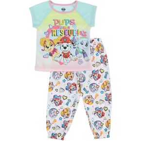 Paw Patrol Girl's 2 Piece PJ Set, Skye Everest Pajama Set, 100% Polyester,Toddler Girl's Size 2T to 5T