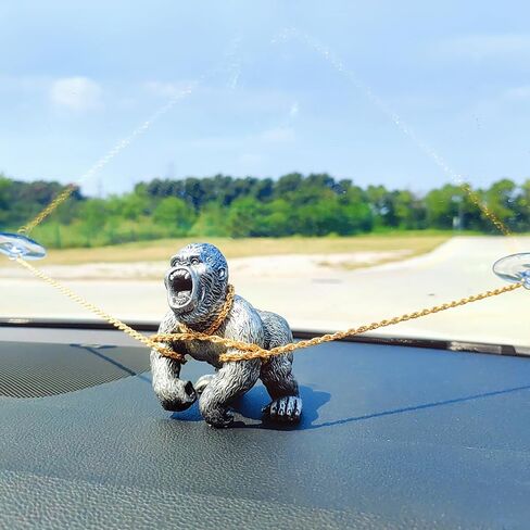 Cool Gorilla Car Ornaments for Dashboard, Automotive Center Console Ornament Car Decorations, Cute Car Decor Charm Car Accessories Interior, Office/Home Decor in Saudi Arabia
