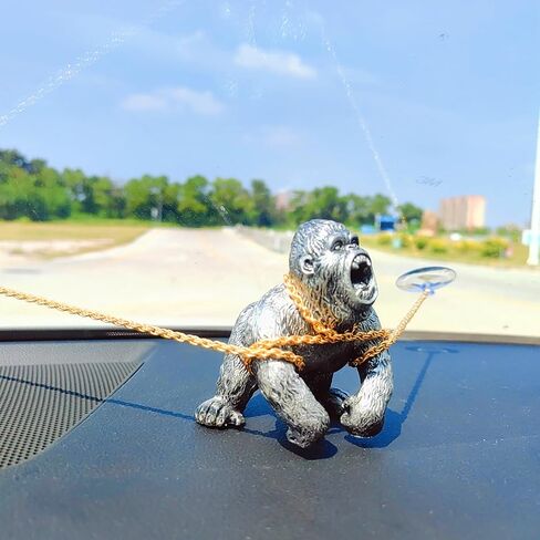 Cool Gorilla Car Ornaments for Dashboard, Automotive Center Console Ornament Car Decorations, Cute Car Decor Charm Car Accessories Interior, Office/Home Decor in Saudi Arabia