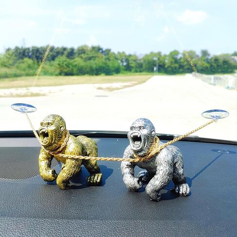 Cool Gorilla Car Ornaments for Dashboard, Automotive Center Console Ornament Car Decorations, Cute Car Decor Charm Car Accessories Interior, Office/Home Decor in Saudi Arabia