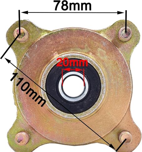ATV Wheel Rim Hub, Wheel Brake Disc Rim Hub Replacement For Go Kart ATV Quad Bike Scooter (20mm) in Saudi Arabia
