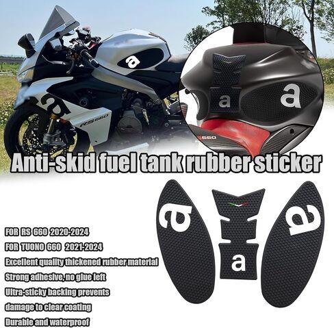 FOR RS 660 RS660 TUONO 660 2024 motorcycle side fuel tank pad fuel tank pad protection sticker decal traction pad rs 660 rs660 tuono 660 2020-2024 motorcycle accessories (Red) in Kuwait