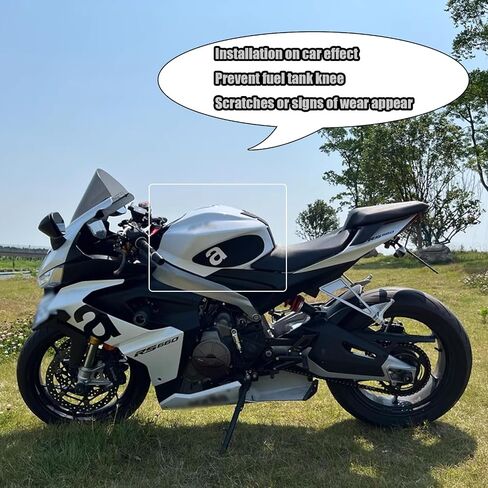 FOR RS 660 RS660 TUONO 660 2024 motorcycle side fuel tank pad fuel tank pad protection sticker decal traction pad rs 660 rs660 tuono 660 2020-2024 motorcycle accessories (Red) in Kuwait