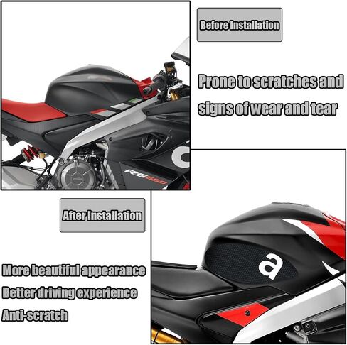 FOR RS 660 RS660 TUONO 660 2024 motorcycle side fuel tank pad fuel tank pad protection sticker decal traction pad rs 660 rs660 tuono 660 2020-2024 motorcycle accessories (Red) in Kuwait