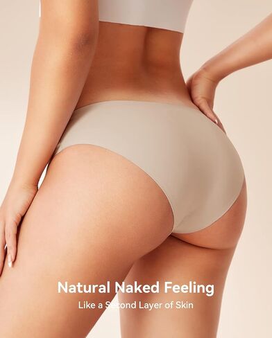 Women's Seamless Bikini Underwear No Show Panties Invisibles Briefs Soft Stretch Hipster Perfect for Legging, 4-Pack in Saudi Arabia