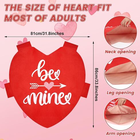 زي عيد الحب على شكل قلب من اللباد Love Be Mine لحفلات عيد ميلاد عيد الحب التنكرية in Saudi Arabia