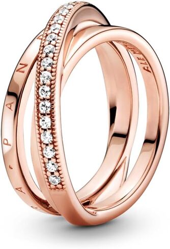 PANDORA Crossover Pavé Triple Band Ring - With Gift Box in Saudi Arabia