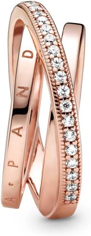 PANDORA Crossover Pavé Triple Band Ring - With Gift Box in Saudi Arabia