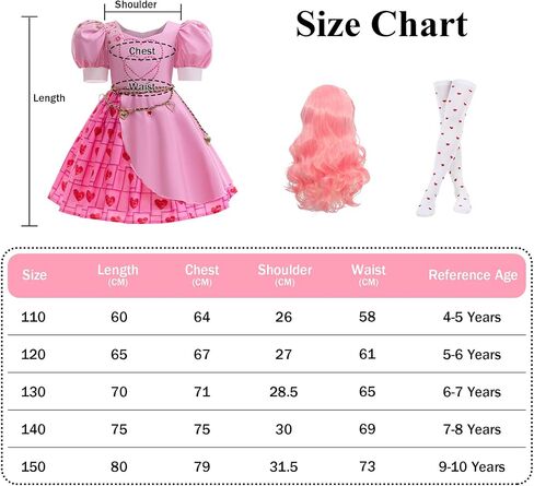 Kids Rise Red Costume Girls Bridget Pink Princess Dress Movie Cosplay Halloween Outfit in Saudi Arabia