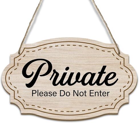 Private Please Do Not Enter No Soliciting Please Don't Disturb Rustic Wood Sign Hanging Plaque for Front Door Bedroom Sign Home Sign Wooden Hanging Decor Home Decor 5.9 X 10.2 Inches -DH118 in Saudi Arabia