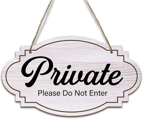Private Please Do Not Enter No Soliciting Please Don't Disturb Rustic Wood Sign Hanging Plaque for Front Door Bedroom Sign Home Sign Wooden Hanging Decor Home Decor 5.9 X 10.2 Inches -DH118 in Saudi Arabia