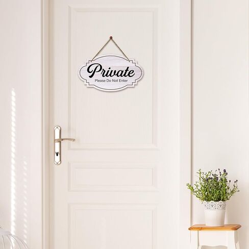 Private Please Do Not Enter No Soliciting Please Don't Disturb Rustic Wood Sign Hanging Plaque for Front Door Bedroom Sign Home Sign Wooden Hanging Decor Home Decor 5.9 X 10.2 Inches -DH118 in Saudi Arabia