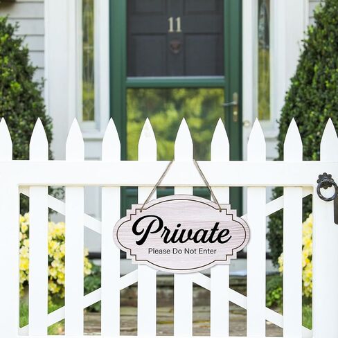 Private Please Do Not Enter No Soliciting Please Don't Disturb Rustic Wood Sign Hanging Plaque for Front Door Bedroom Sign Home Sign Wooden Hanging Decor Home Decor 5.9 X 10.2 Inches -DH118 in Saudi Arabia
