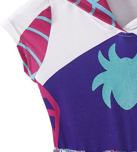 Marvel Spidey & His Amazing Friends Ghost Spider Girls Cosplay Hooded Tulle Dress for Toddler and Big Kids in Kuwait