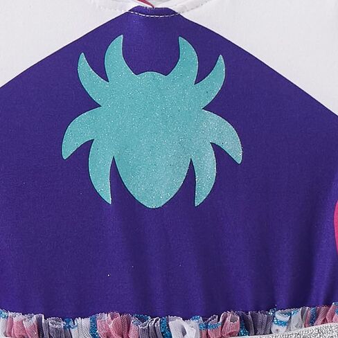 Marvel Spidey & His Amazing Friends Ghost Spider Girls Cosplay Hooded Tulle Dress for Toddler and Big Kids in Kuwait